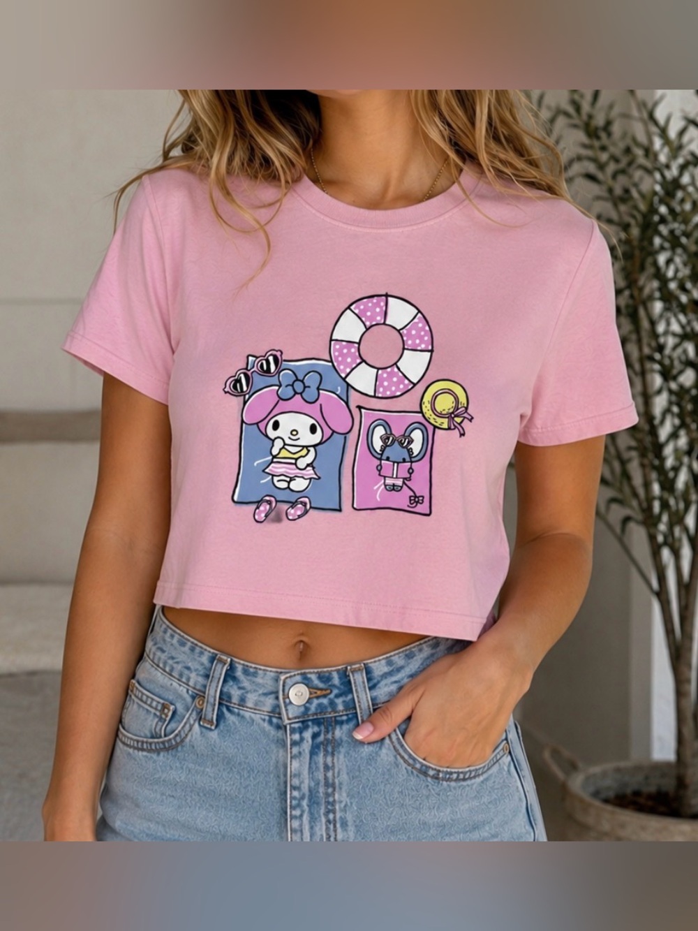 Uniqlo Sanrio Characters Cropped UT